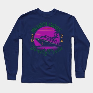 Mardi Gras-Family Cruise 2024-New Orleans Vacation Long Sleeve T-Shirt